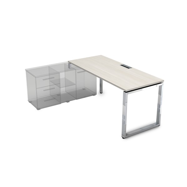 НСТЛ-О.975 Стол рабочий, прямолинейный три опоры, левый (1800*700*750) НСТЛ-О.975 - фото 268959