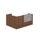 1КР-ДС.102 Комплект Ресепшн с фартуком ЛДСП (2344*1777*1161) (без подсветки) 1КР-ДС.102 - фото 261653