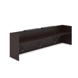 1КР-КЛ.202 Комплект Ресепшн с фартуком HPL (3854*749*1149) (без подсветки) 1КР-КЛ.202 - фото 262089