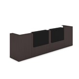 1КР-КЛ.202 Комплект Ресепшн с фартуком HPL (3854*749*1149) (без подсветки) 1КР-КЛ.202 - фото 262090