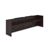 1КР-КЛ.202 Комплект Ресепшн с фартуком HPL (3854*749*1149) (без подсветки) 1КР-КЛ.202 - фото 262091