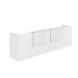 1КР-КЛ.202 Комплект Ресепшн с фартуком HPL (3854*749*1149) (без подсветки) 1КР-КЛ.202 - фото 262092