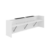 1КР-КЛ.202 Комплект Ресепшн с фартуком HPL (3854*749*1149) (без подсветки) 1КР-КЛ.202 - фото 262097