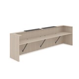 1КР-КЛ.202 Комплект Ресепшн с фартуком HPL (3854*749*1149) (без подсветки) 1КР-КЛ.202 - фото 262101