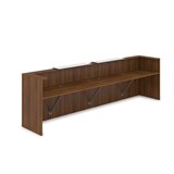 1КР-КЛ.202 Комплект Ресепшн с фартуком HPL (3854*749*1149) (без подсветки) 1КР-КЛ.202 - фото 262105