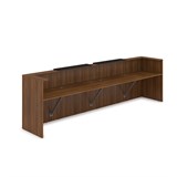 1КР-КЛ.202 Комплект Ресепшн с фартуком HPL (3854*749*1149) (без подсветки) 1КР-КЛ.202 - фото 262109