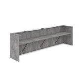 1КР-КЛ.202 Комплект Ресепшн с фартуком HPL (3854*749*1149) (без подсветки) 1КР-КЛ.202 - фото 262111