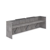 1КР-КЛ.202 Комплект Ресепшн с фартуком HPL (3854*749*1149) (без подсветки) 1КР-КЛ.202 - фото 262113