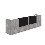 1КР-КЛ.202 Комплект Ресепшн с фартуком HPL (3854*749*1149) (без подсветки) 1КР-КЛ.202 - фото 262114