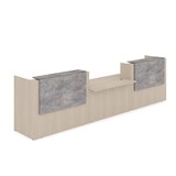 1КРС-ДС.009 Комплект Ресепшн с фартуком ЛДСП (4232*901*1161) (без подсветки) 1КРС-ДС.009 - фото 262250