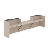 1КРС-ДС.009 Комплект Ресепшн с фартуком ЛДСП (4232*901*1161) (без подсветки) 1КРС-ДС.009 - фото 262253