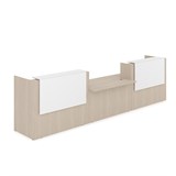 1КРС-ДС.009 Комплект Ресепшн с фартуком ЛДСП (4232*901*1161) (без подсветки) 1КРС-ДС.009 - фото 262254