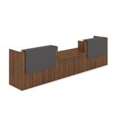 1КРС-ДС.009 Комплект Ресепшн с фартуком ЛДСП (4232*901*1161) (без подсветки) 1КРС-ДС.009 - фото 262258