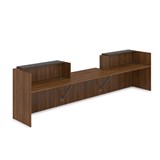 1КРС-ДС.009 Комплект Ресепшн с фартуком ЛДСП (4232*901*1161) (без подсветки) 1КРС-ДС.009 - фото 262259