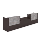 1КРС-ДС.009 Комплект Ресепшн с фартуком ЛДСП (4232*901*1161) (без подсветки) 1КРС-ДС.009 - фото 262262