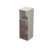 9П.017.4 Пенал средний со стеклом и нишей (400*450*1245) 9П.017.4 - фото 267823