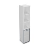 9ППД.005.21 Пенал высокий со стеклом и открытыми полками (400*450*2045), правый 9ППД.005.21 - фото 268131