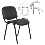 Офисный стул ИЗО черный экокожа черная 42180 - фото 274195